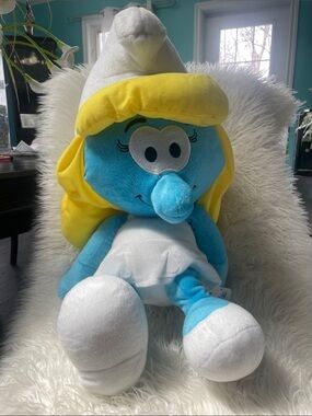NWTS Smurfit Smurf Stuff Plush Toy 26” high 
Nacho-Nancy . Com RARE